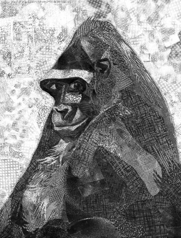 ‘Glad’ 8×10 inch 2026 Security Envelope Collage Lisa R