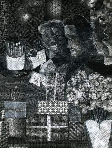 ‘Sentimental Man’ 8 x 10 inches 2026 Security Envelope Collage Lisa R copy